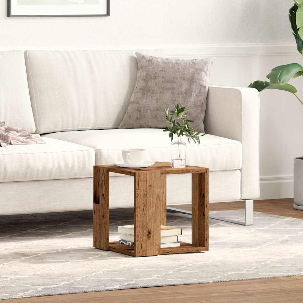 Table basse Bois ancien 32 x 32 x 30 cm Bois d'ingénierie - XIOS