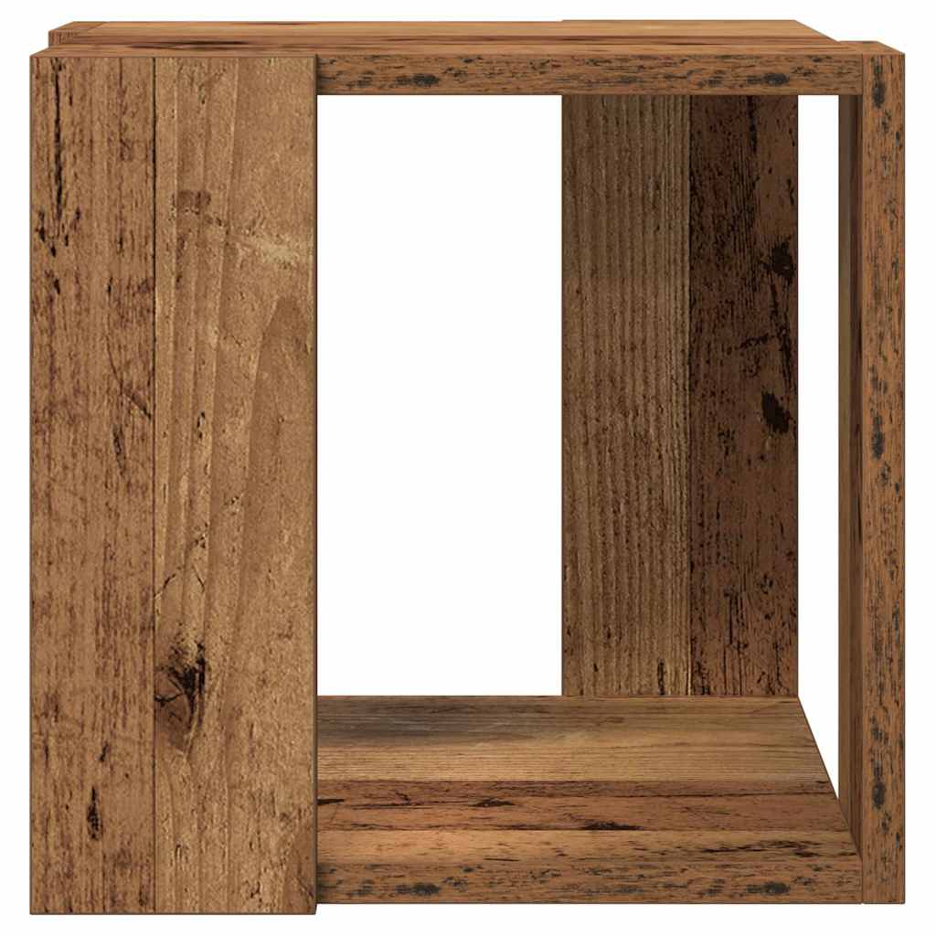 Table basse Bois ancien 32 x 32 x 30 cm Bois d'ingénierie - XIOS