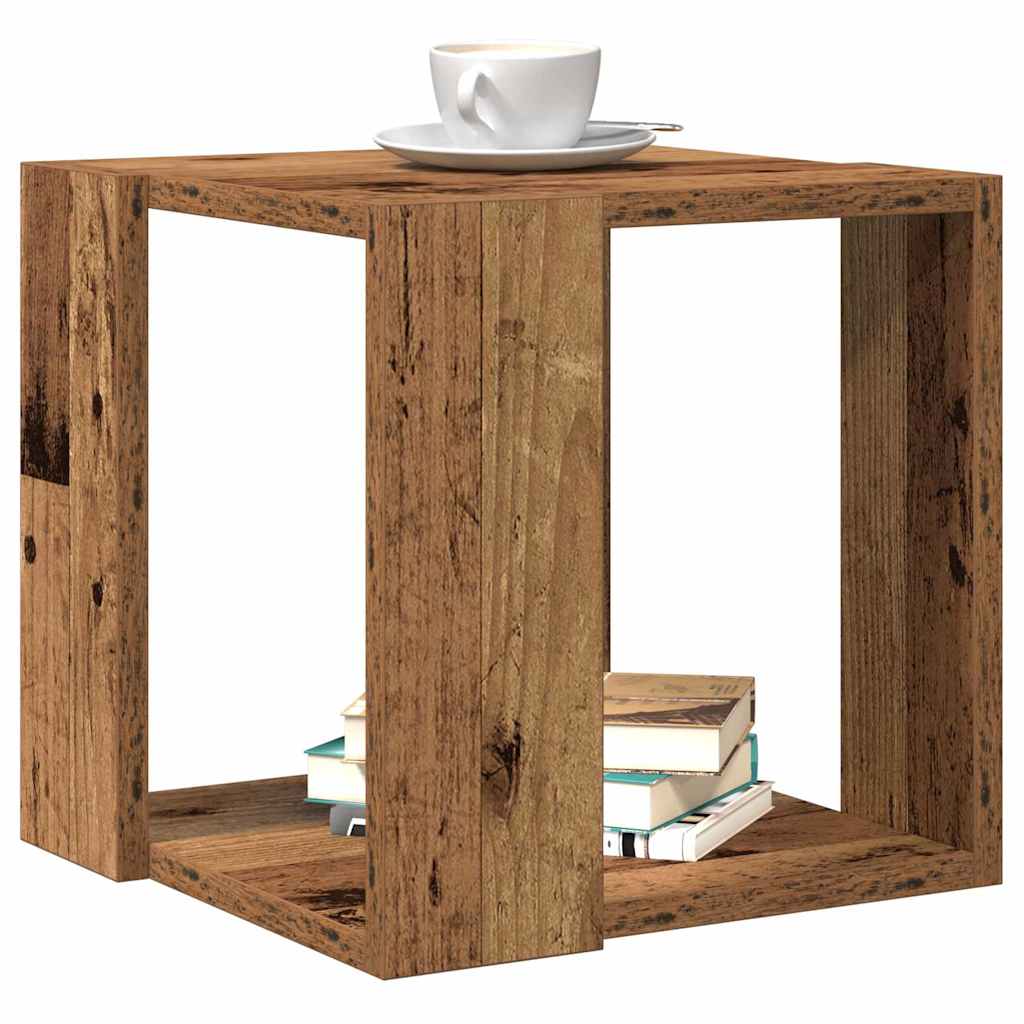 Table basse Bois ancien 32 x 32 x 30 cm Bois d'ingénierie - XIOS