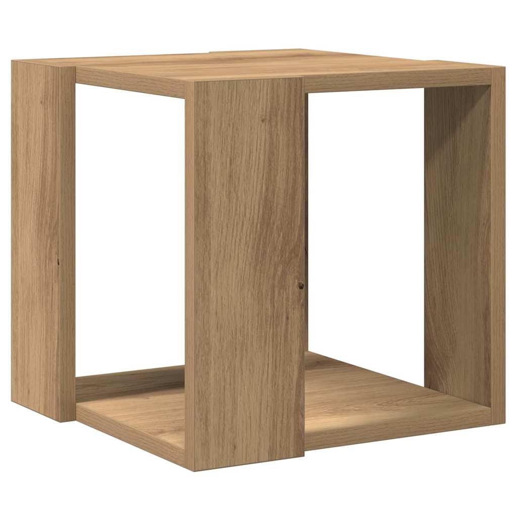 Table basse chêne artisanal 32 x 32 x 30 cm Bois d'ingénierie - XIOS