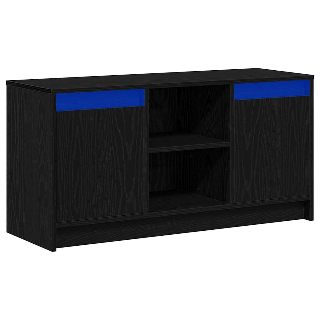 Meuble TV Noir 100 x 34 x 50 cm Bois d'ingénierie - XIOS