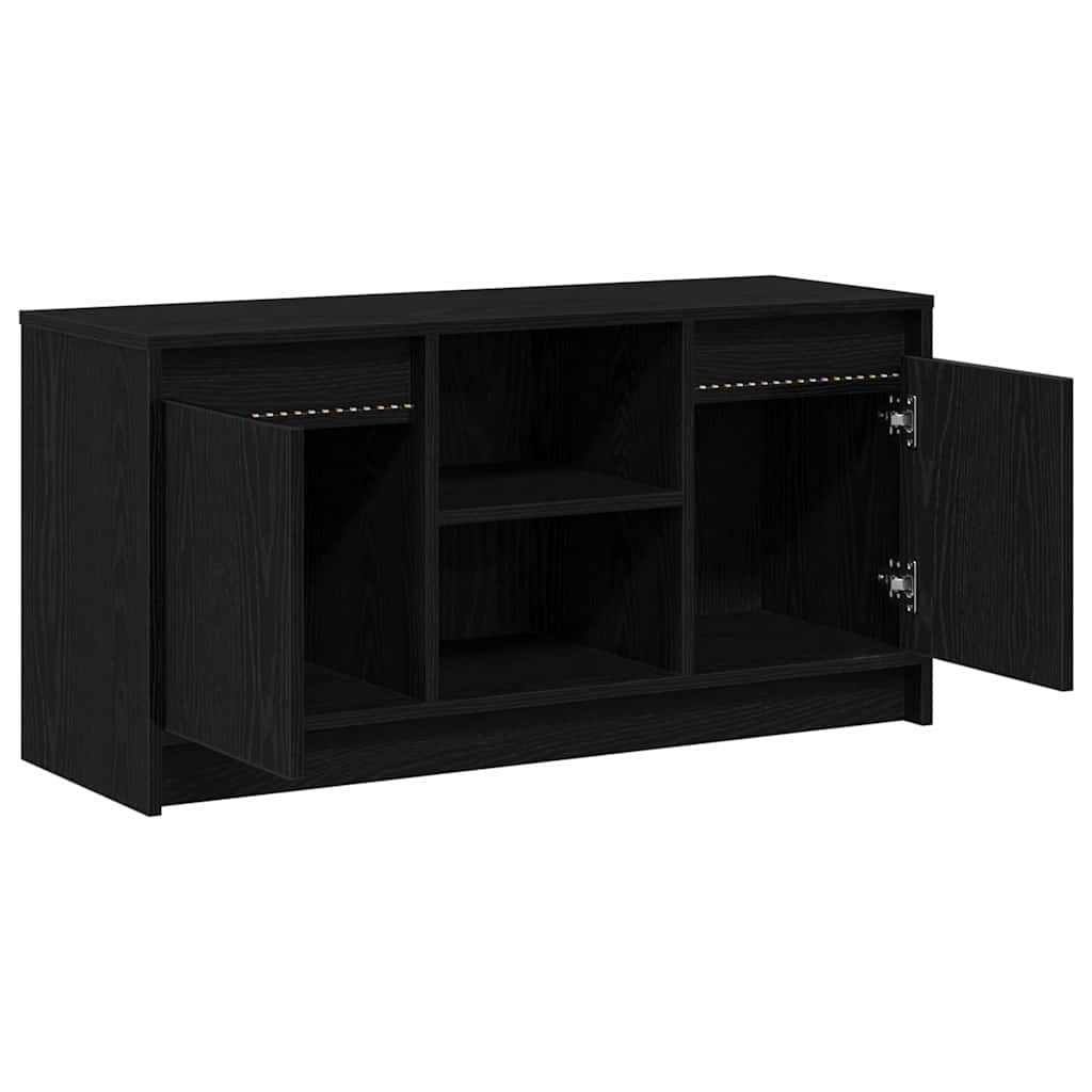 Meuble TV Noir 100 x 34 x 50 cm Bois d'ingénierie - XIOS