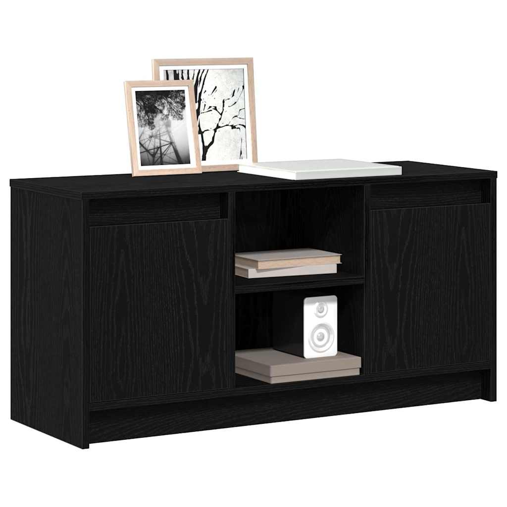 Meuble TV Noir 100 x 34 x 50 cm Bois d'ingénierie - XIOS