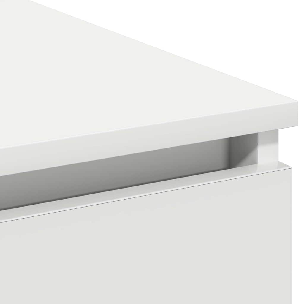 Meuble TV avec LED Blanc 180 x 38 x 49 cm Bois d'ingénierie - XIOS
