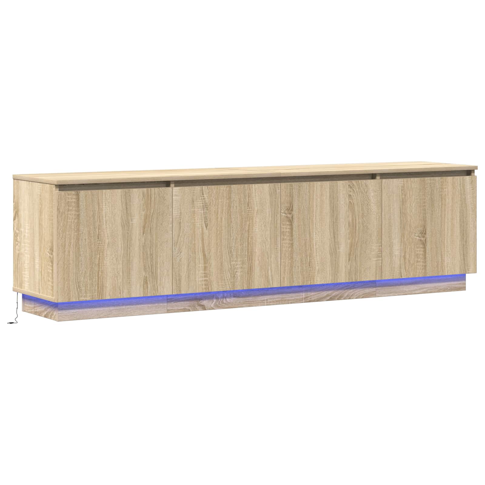 Meuble TV 180 x 38 x 49 cm Chêne Sonoma Bois d'ingénierie - XIOS