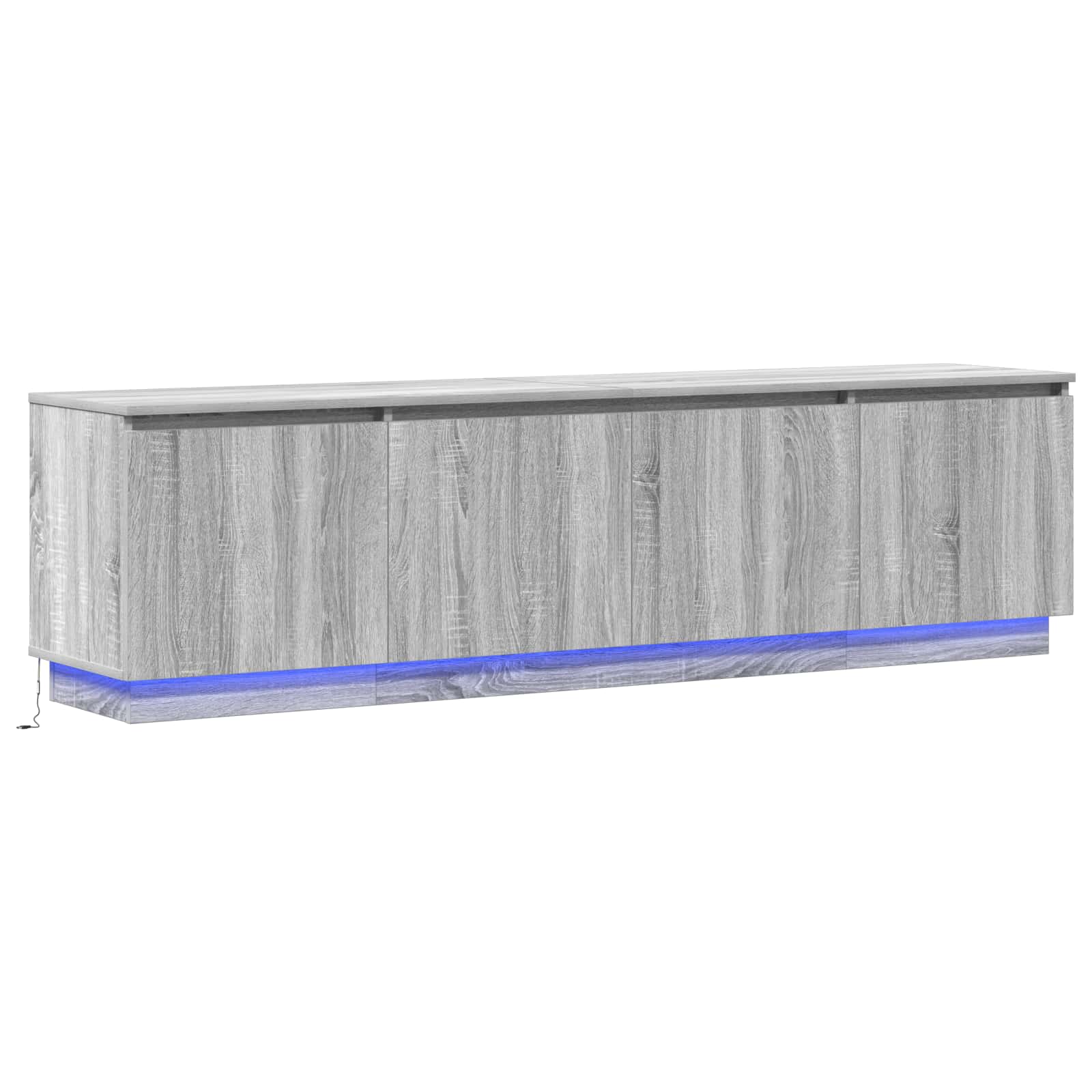 Meuble TV Gris Sonoma 180 x 38 x 49 cm Bois d'ingénierie