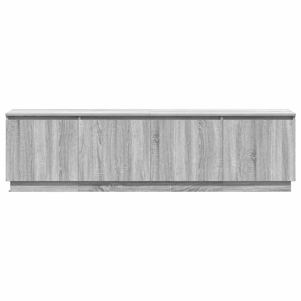 Meuble TV avec LED Sonoma gris 180 x 38 x 49 cm - XIOS