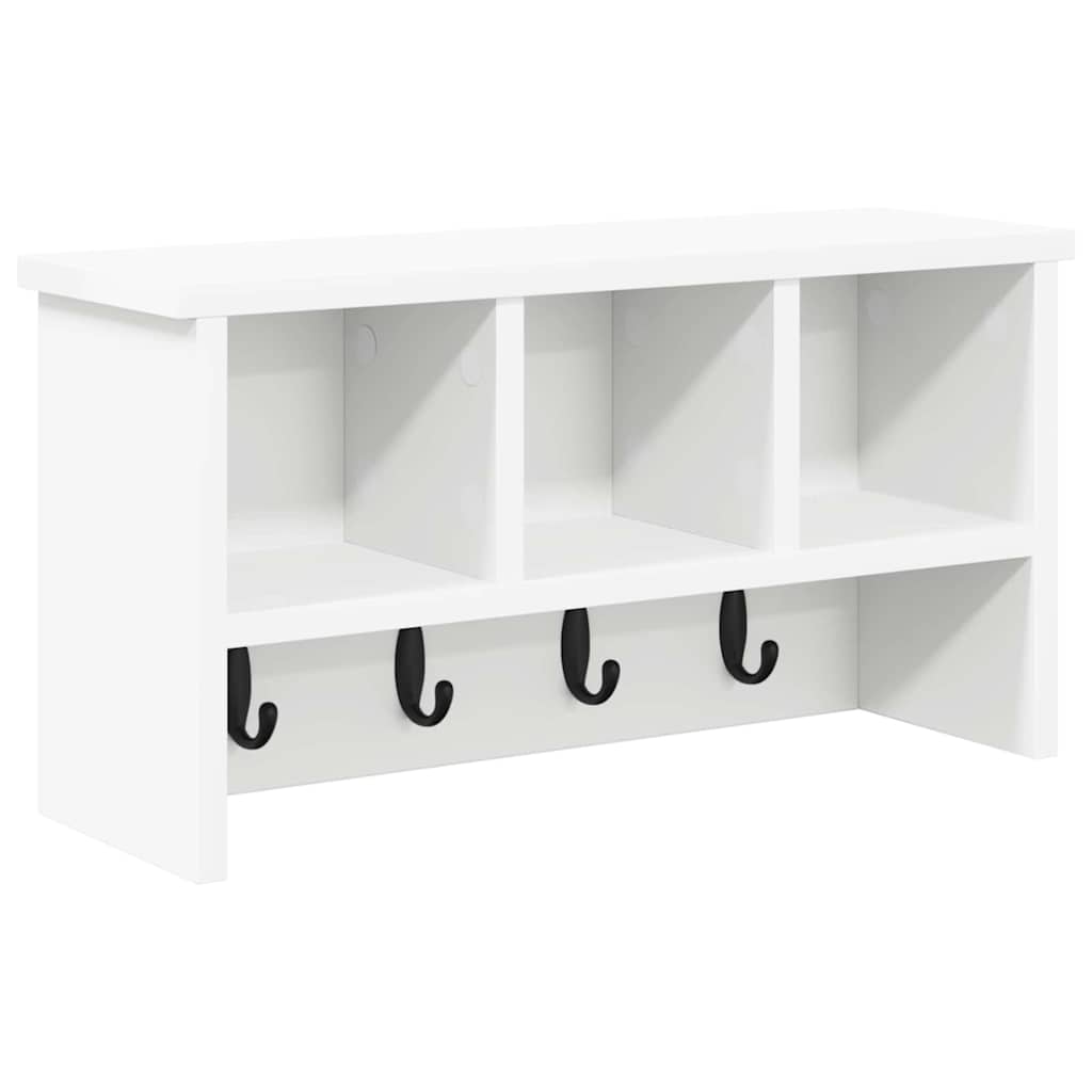 Porte-manteau mural Blanc 50 x 16 x 26 cm Bois d'ingénierie - XIOS