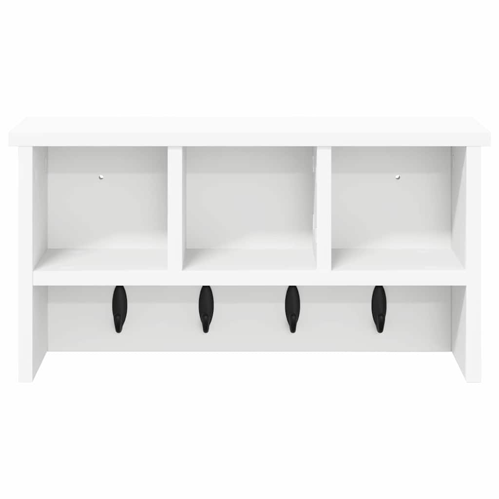 Porte-manteau mural Blanc 50 x 16 x 26 cm Bois d'ingénierie - XIOS