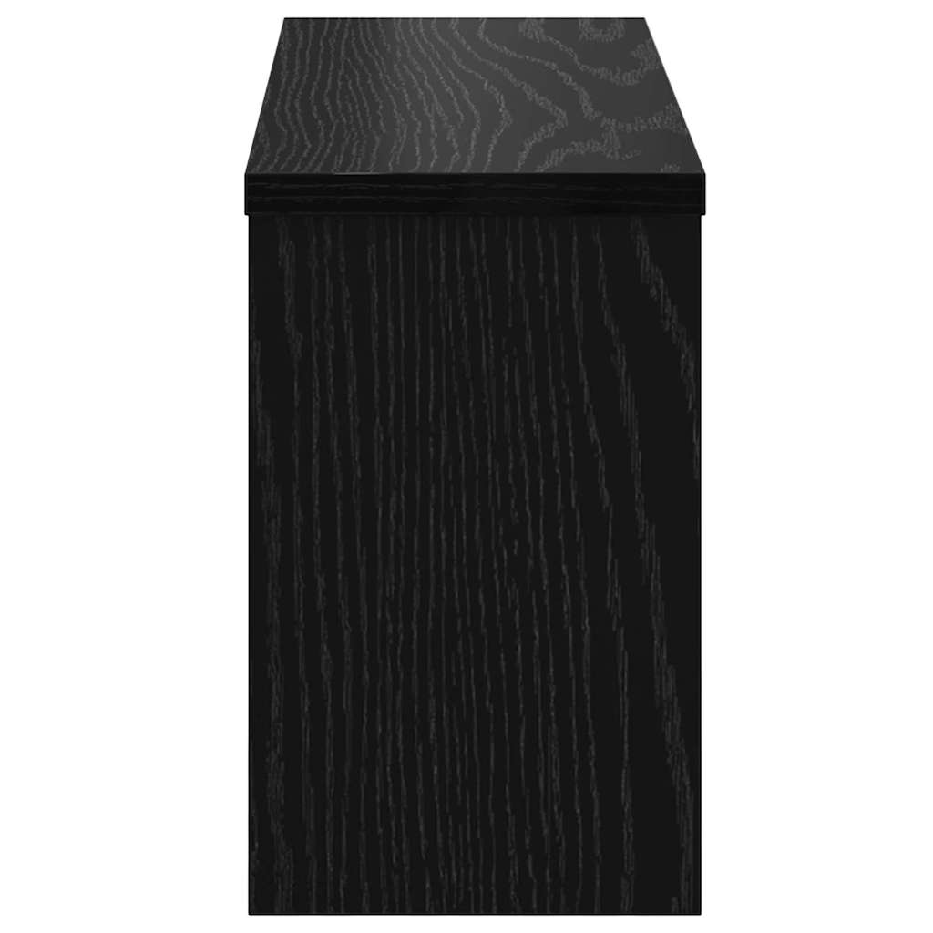 Porte-manteau mural avec étagère Chêne noir 50 x 16 x 26 cm - XIOS