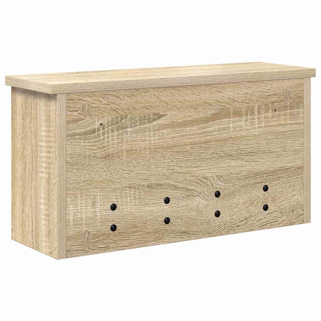 Porte-manteau mural avec étagère Chêne sonoma 50 x 16 x 26 cm - XIOS
