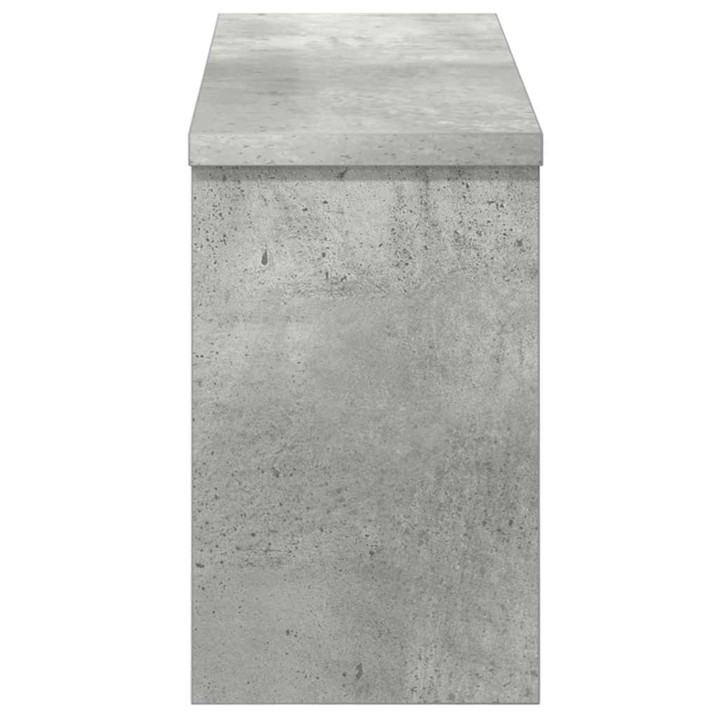 Porte-manteau mural avec étagère Gris béton 50 x 16 x 26 cm - XIOS