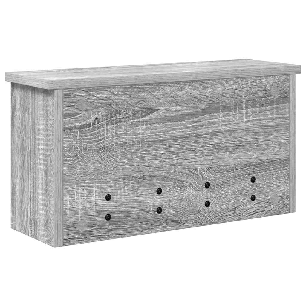Porte-manteau mural avec étagère Sonoma gris 50 x 16 x 26 cm - XIOS