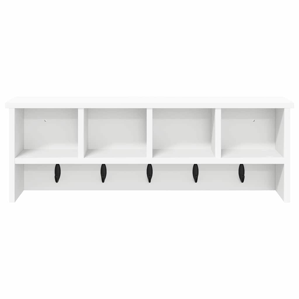 Porte-manteau mural Blanc 75 x 16 x 26 cm Bois d'ingénierie - XIOS
