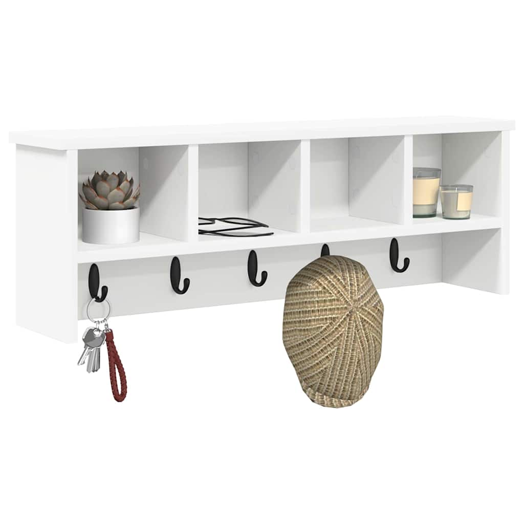 Porte-manteau mural Blanc 75 x 16 x 26 cm Bois d'ingénierie - XIOS