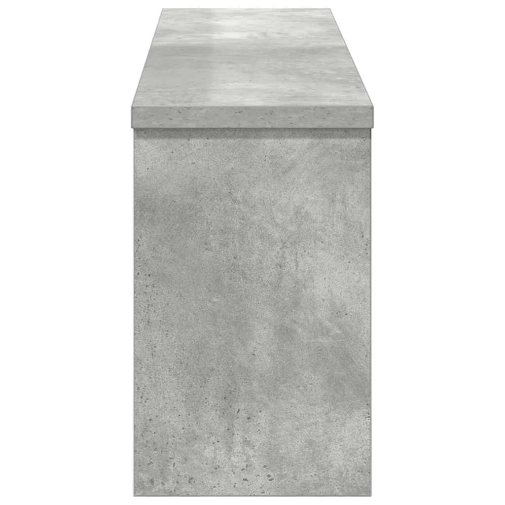 Porte-manteau mural avec étagère Gris béton 75 x 16 x 26 cm - XIOS
