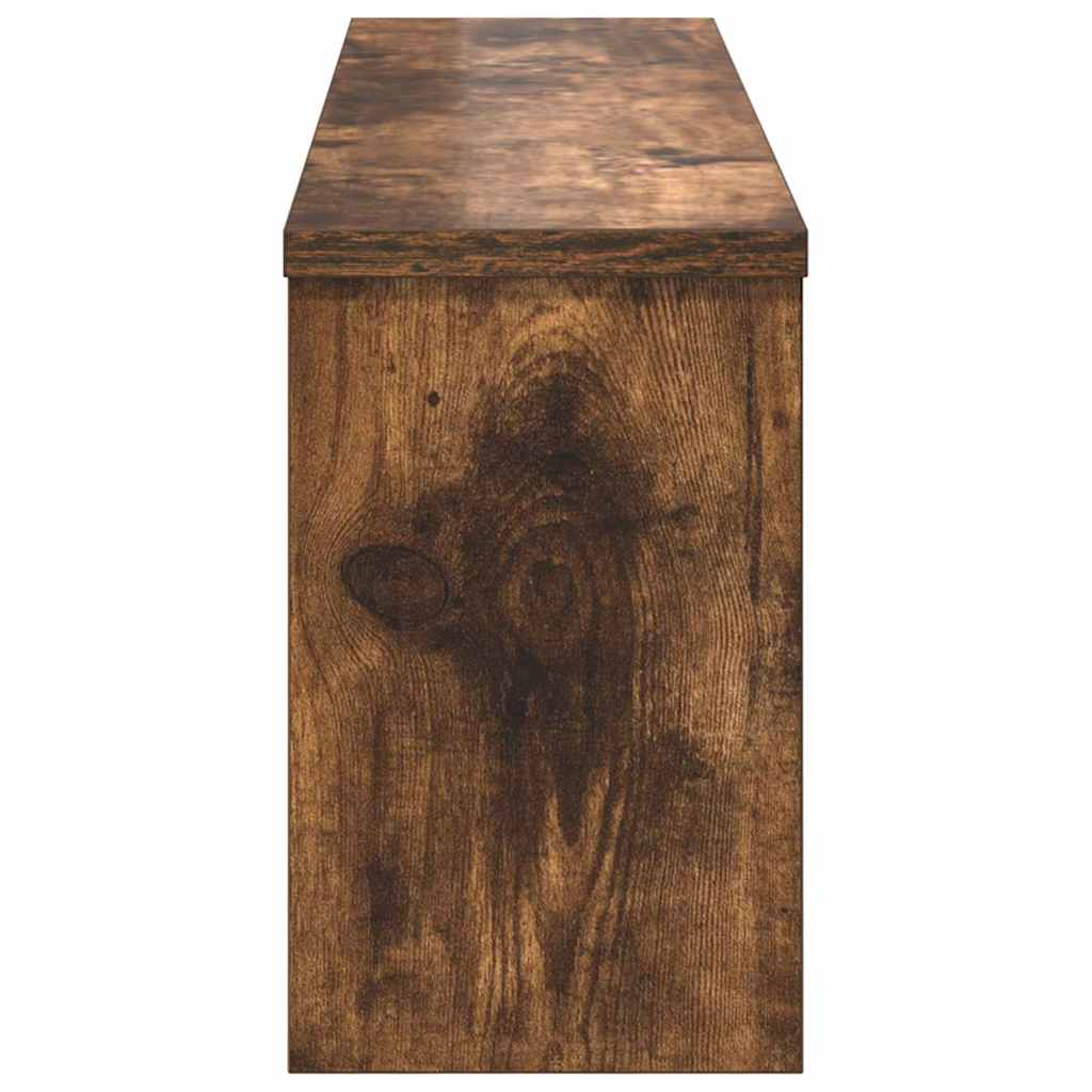 Porte-manteau mural avec étagère Chêne fumé 75 x 16 x 26 cm - XIOS
