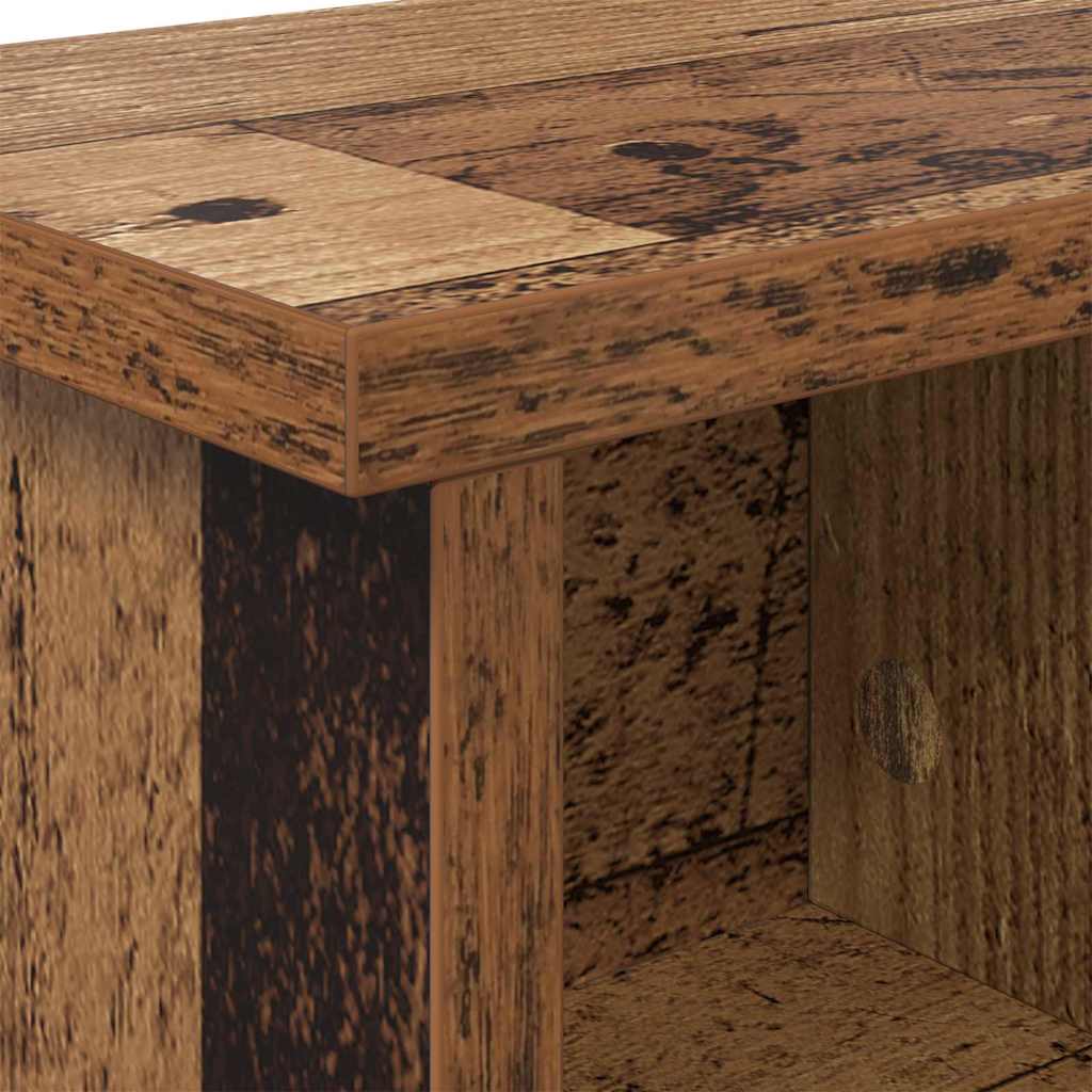 Porte-manteau mural avec étagère Bois ancien 75 x 16 x 26 cm - XIOS