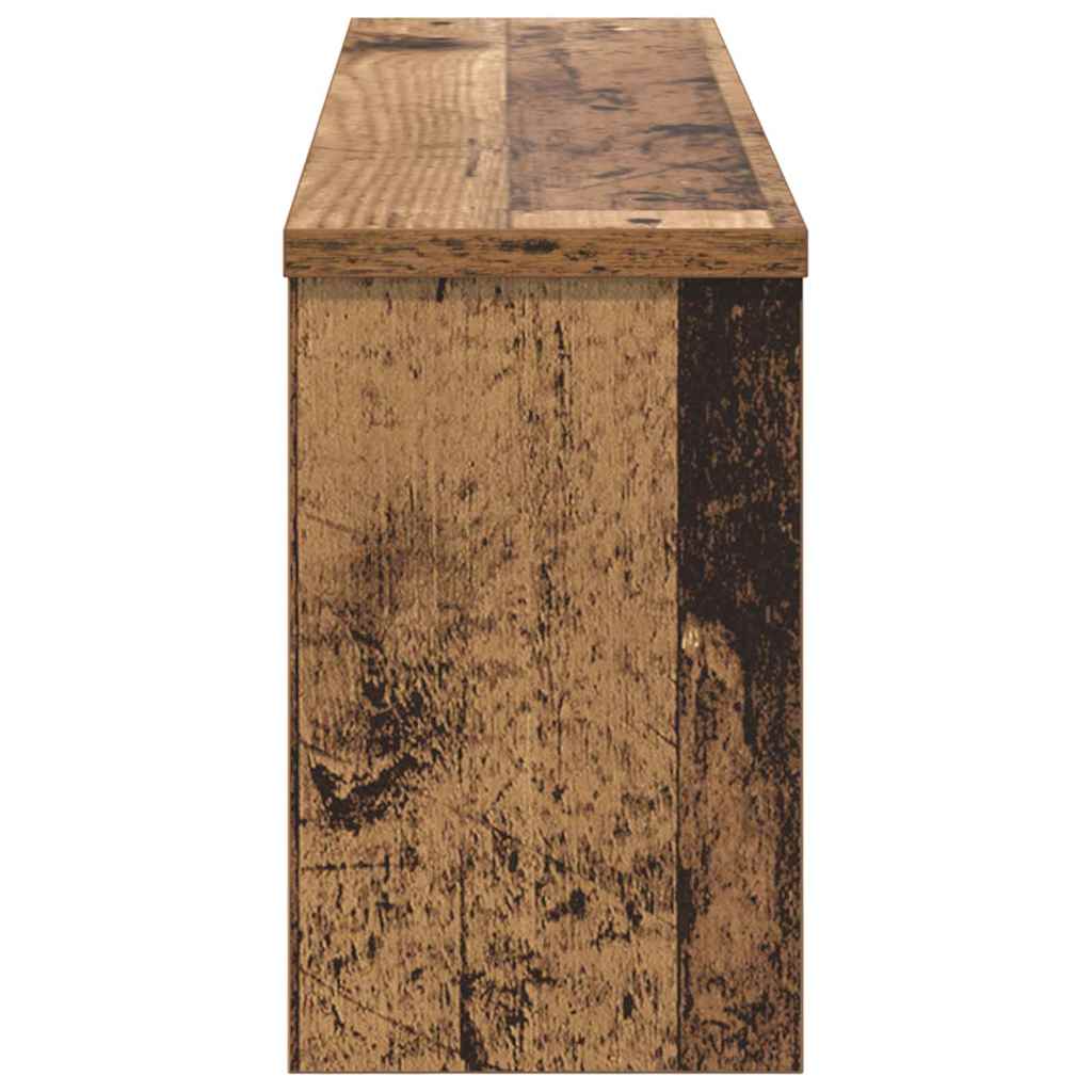 Porte-manteau mural avec étagère Bois ancien 75 x 16 x 26 cm - XIOS