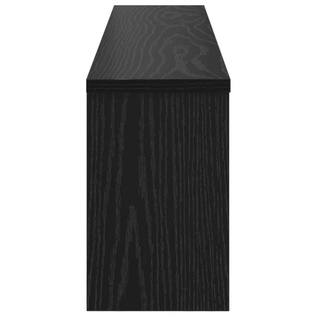 Porte-manteau mural avec étagère Chêne noir 100 x 16 x 26 cm - XIOS