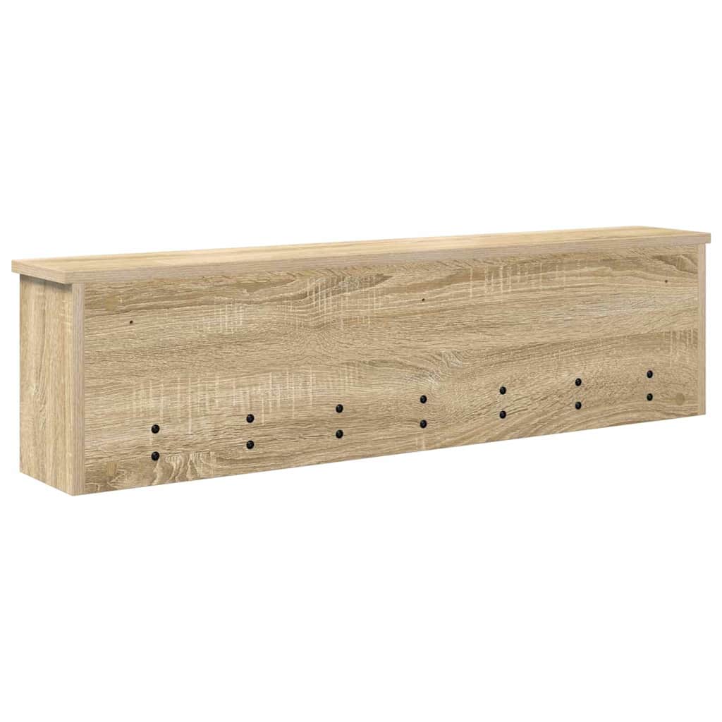 Porte-manteau mural avec étagère Chêne sonoma 100 x 16 x 26 cm - XIOS