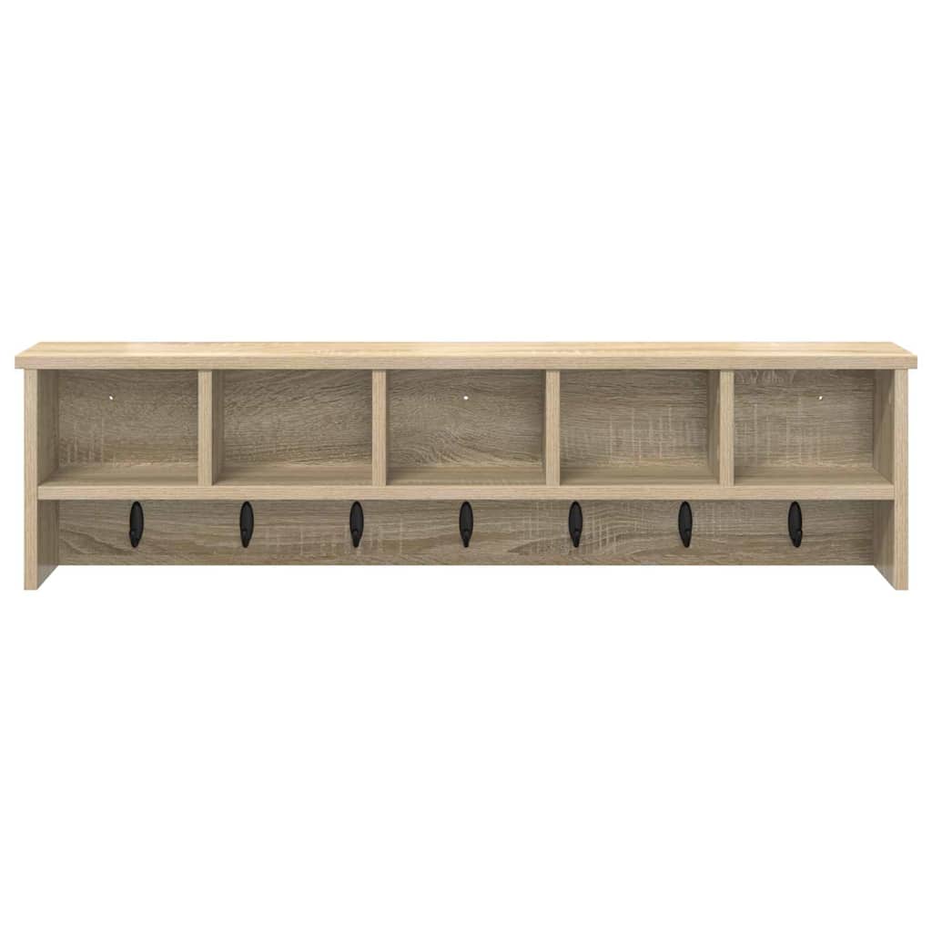 Porte-manteau mural avec étagère Chêne sonoma 100 x 16 x 26 cm - XIOS