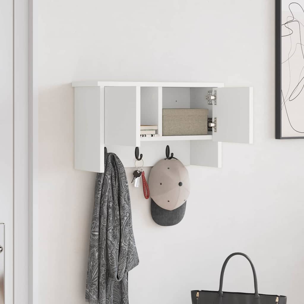 Porte-manteau mural Blanc 50 x 20 x 30 cm Bois d'ingénierie - XIOS