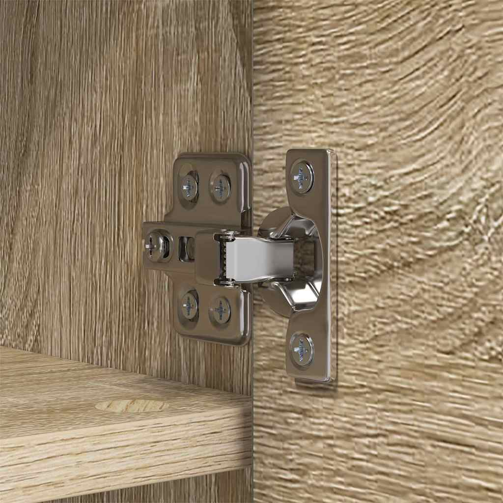 Porte-manteau mural avec étagère Chêne sonoma 50 x 20 x 30 cm - XIOS