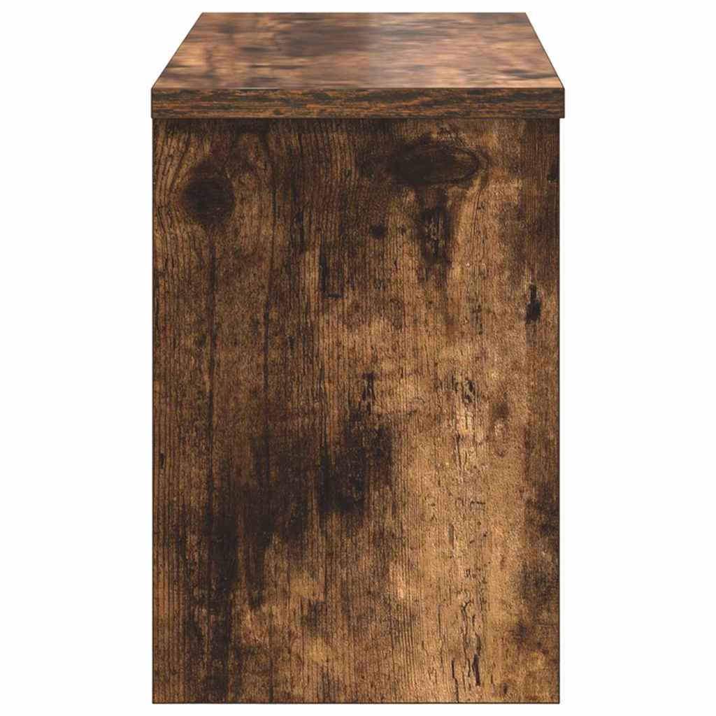 Porte-manteau mural avec étagère Chêne fumé 50 x 20 x 30 cm - XIOS