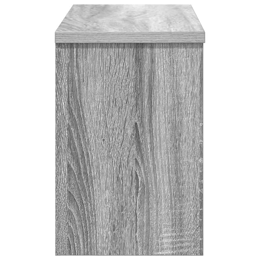 Porte-manteau mural avec étagère Sonoma gris 50 x 20 x 30 cm - XIOS