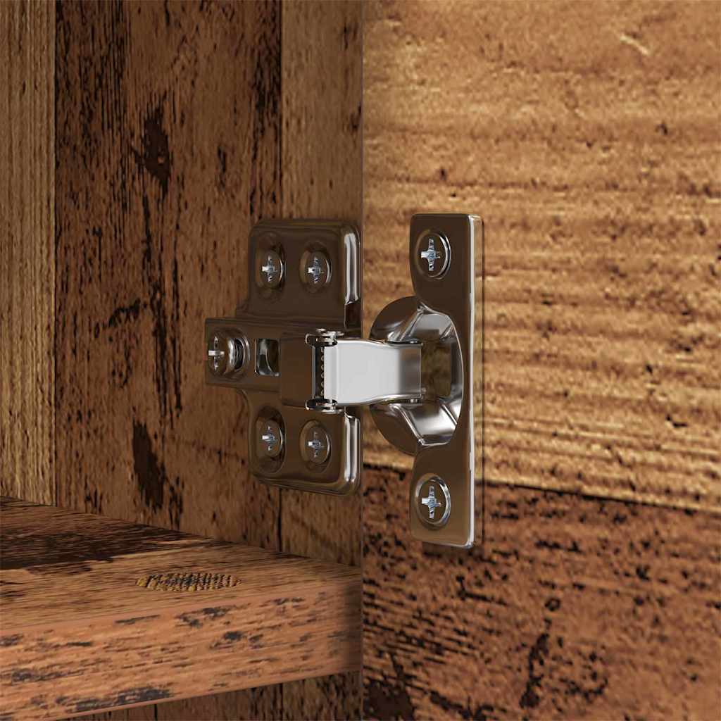 Porte-manteau mural avec étagère Bois ancien 50 x 20 x 30 cm - XIOS