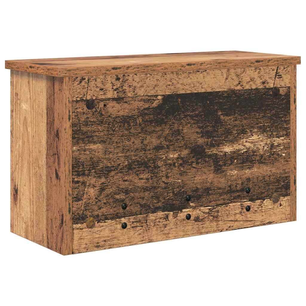 Porte-manteau mural avec étagère Bois ancien 50 x 20 x 30 cm - XIOS