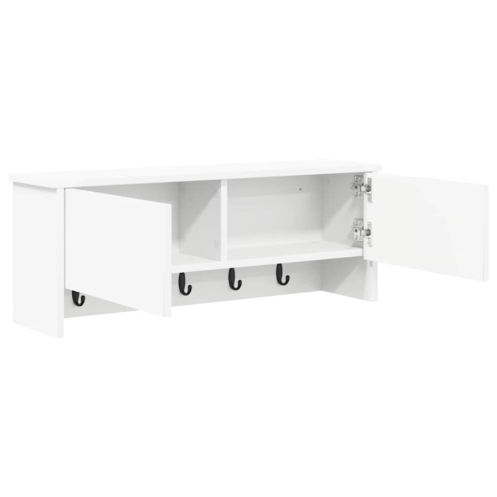 Porte-manteau mural Blanc 80 x 20 x 30 cm Bois d'ingénierie - XIOS