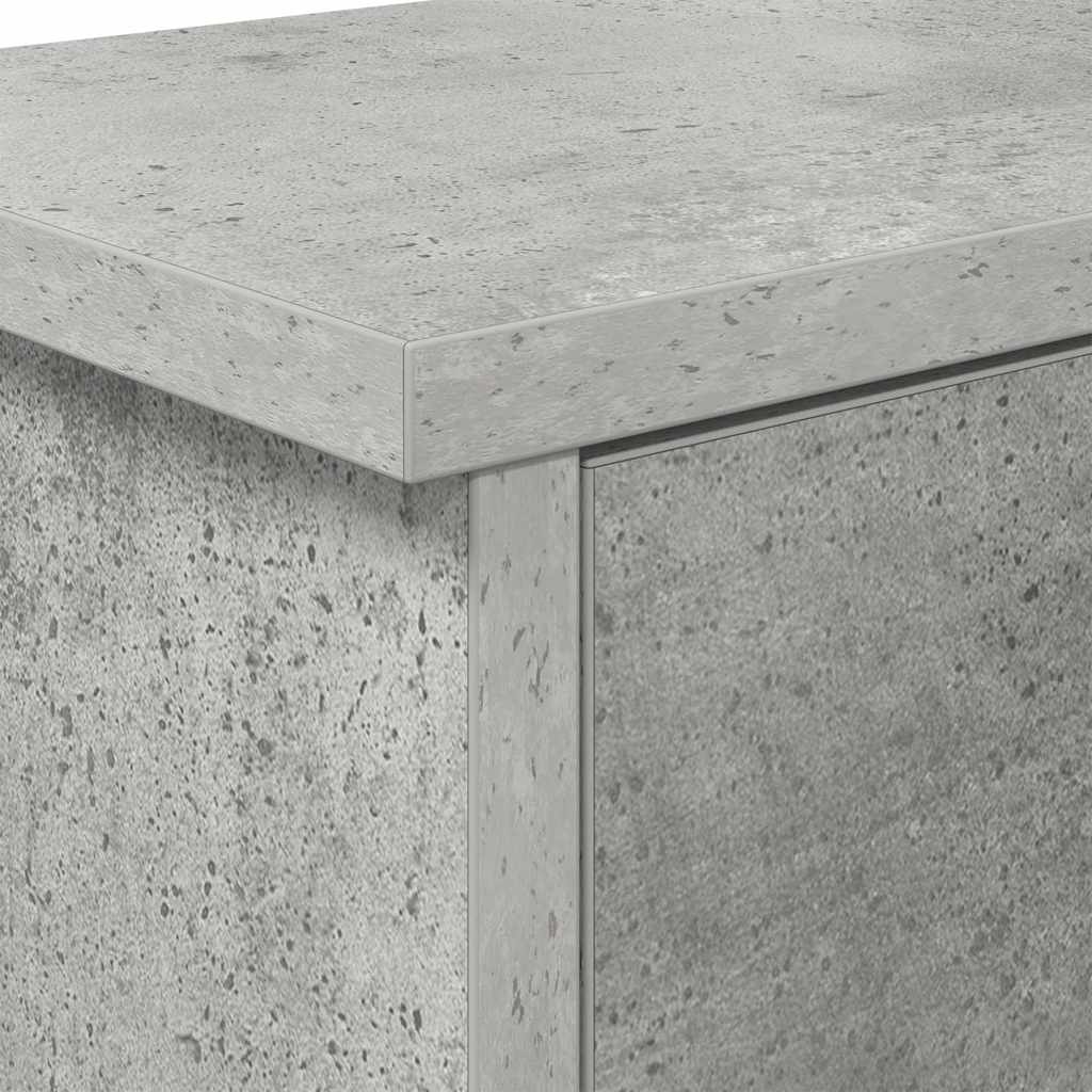 Porte-manteau mural avec étagère Gris béton 80 x 20 x 30 cm - XIOS