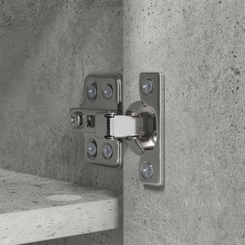 Porte-manteau mural avec étagère Gris béton 80 x 20 x 30 cm - XIOS