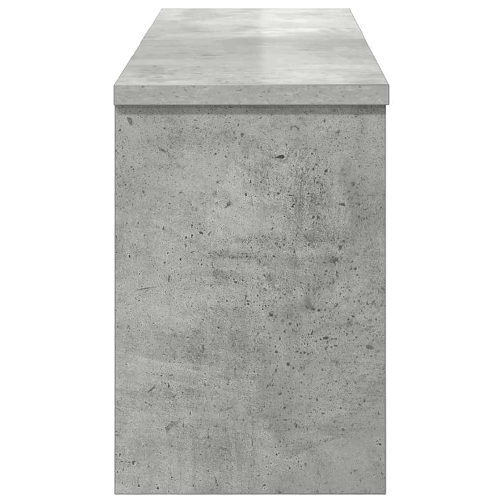 Porte-manteau mural avec étagère Gris béton 80 x 20 x 30 cm - XIOS