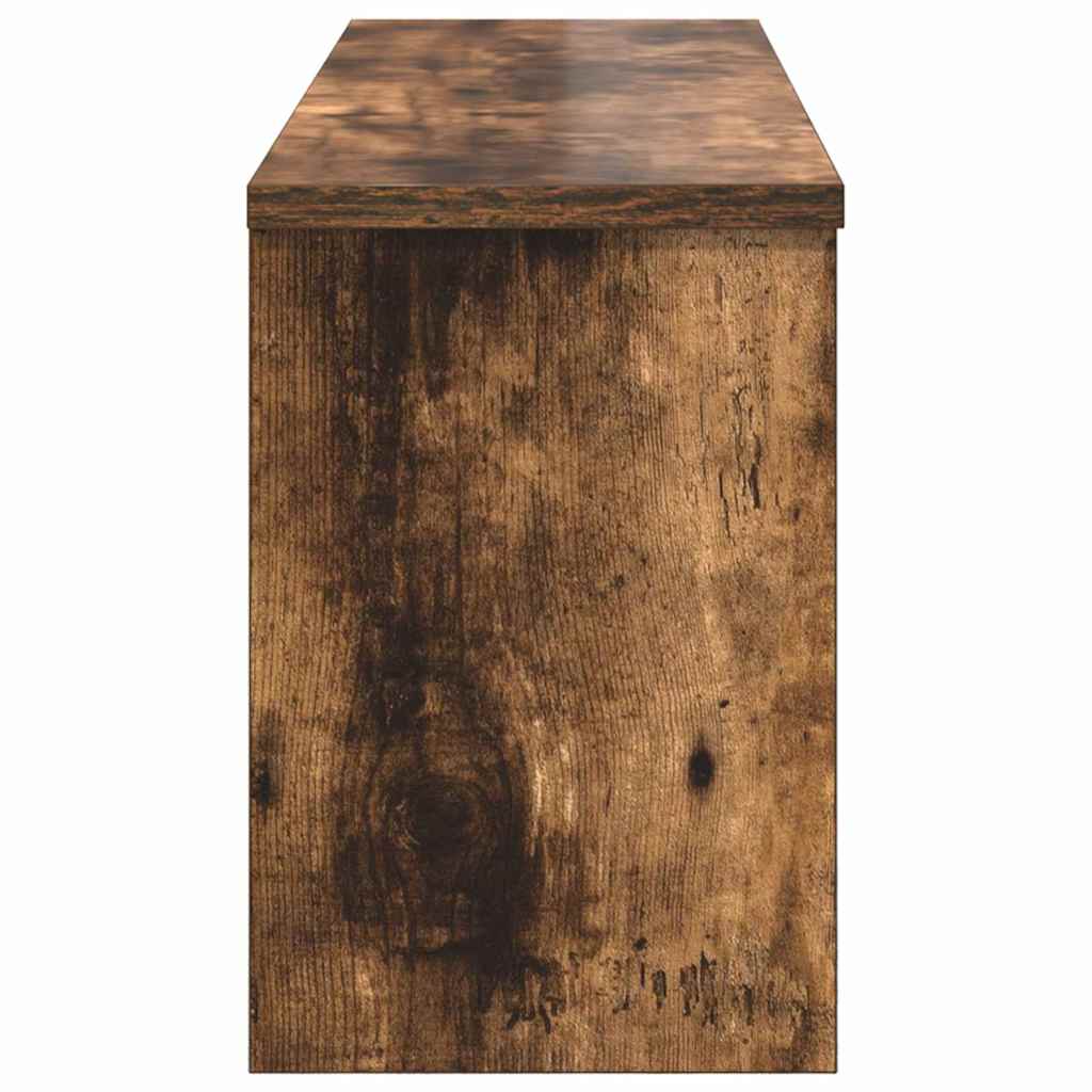 Porte-manteau mural avec étagère Chêne fumé 80 x 20 x 30 cm - XIOS