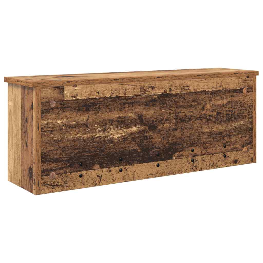 Porte-manteau mural avec étagère Bois ancien 80 x 20 x 30 cm - XIOS