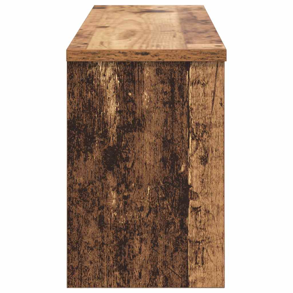 Porte-manteau mural avec étagère Bois ancien 80 x 20 x 30 cm - XIOS