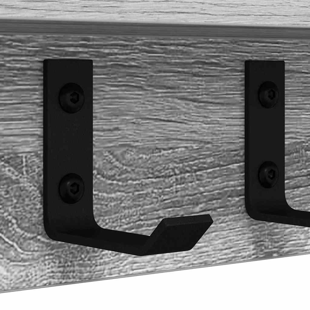 Porte-manteau mural Sonoma gris 60 x 10.5 x 10.5 cm - XIOS