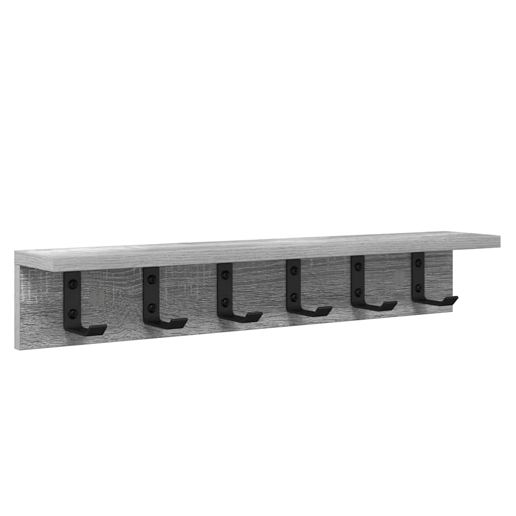 Porte-manteau mural Sonoma gris 60 x 10.5 x 10.5 cm - XIOS
