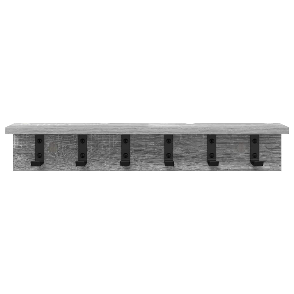 Porte-manteau mural Sonoma gris 60 x 10.5 x 10.5 cm - XIOS