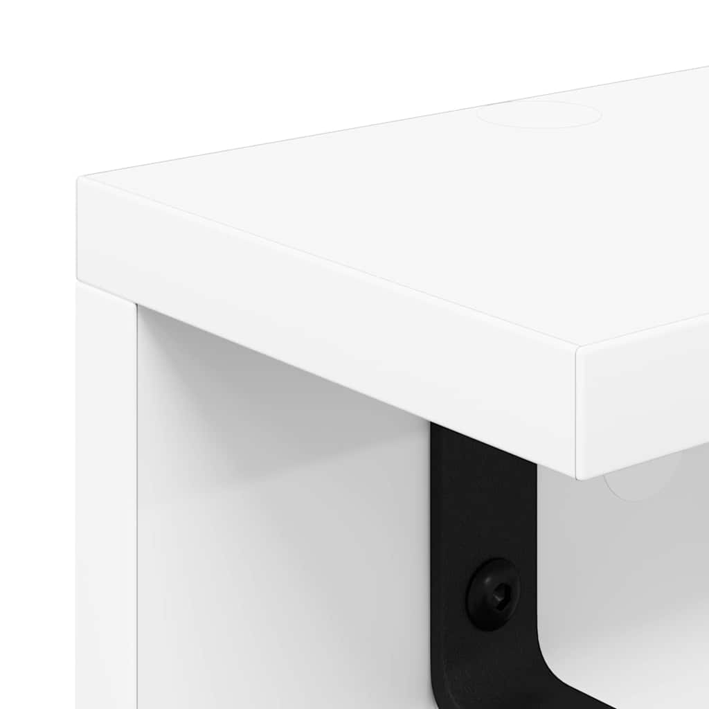 Porte-manteau mural Blanc 80 x 10.5 x 10.5 cm Bois d'ingénierie - XIOS