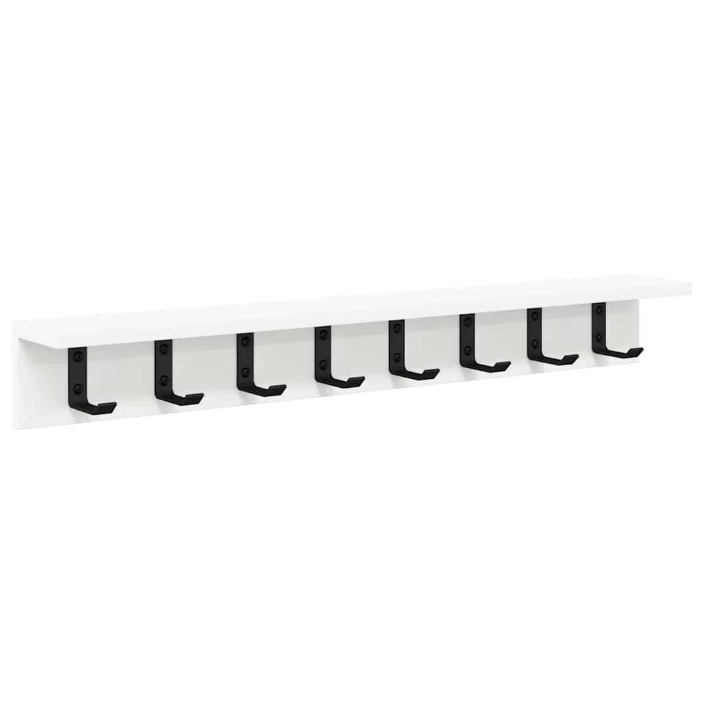 Porte-manteau mural Blanc 80 x 10.5 x 10.5 cm Bois d'ingénierie - XIOS