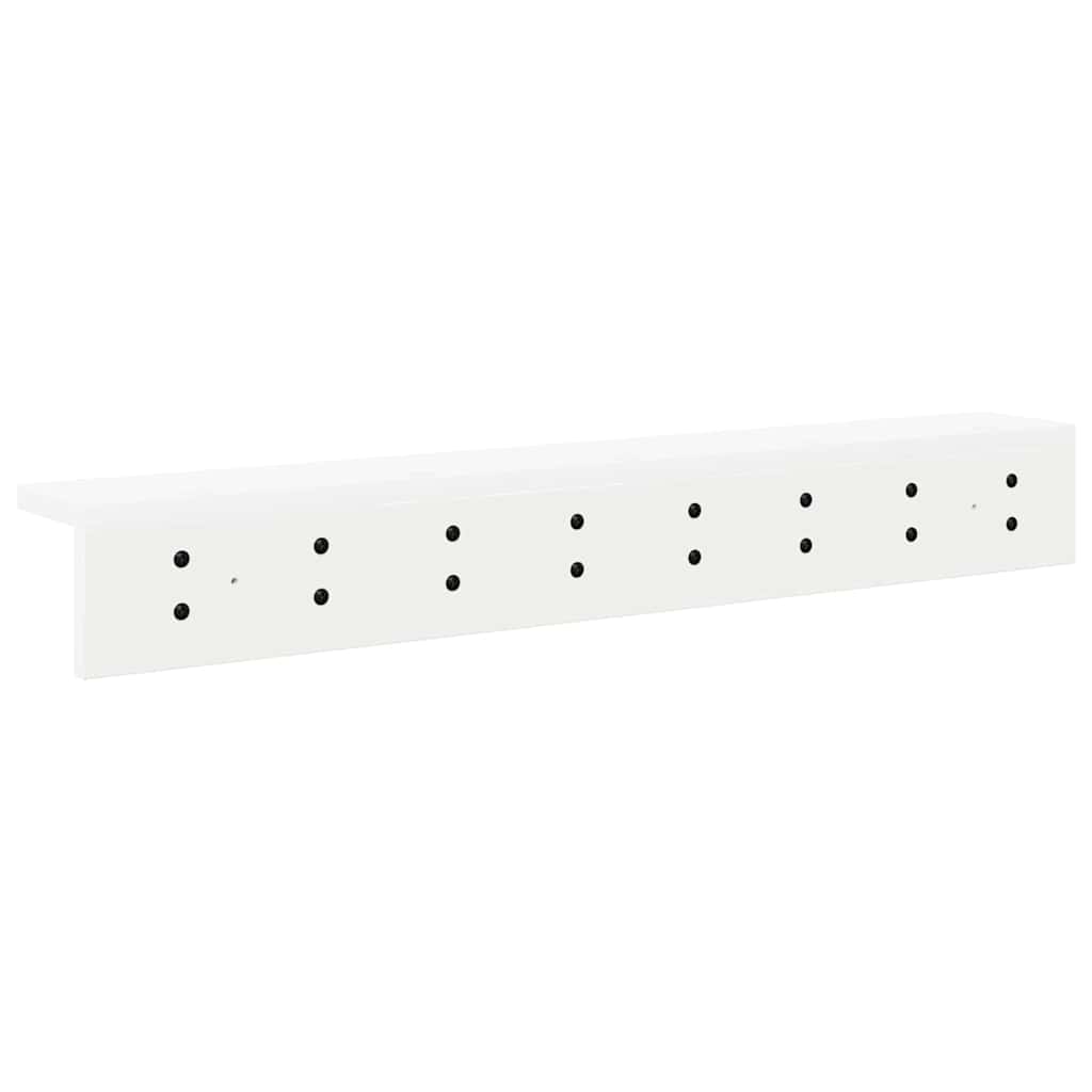 Porte-manteau mural Blanc 80 x 10.5 x 10.5 cm Bois d'ingénierie - XIOS