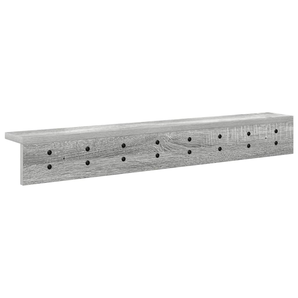 Porte-manteau mural Sonoma gris 80 x 10.5 x 10.5 cm - XIOS