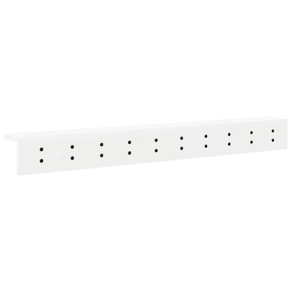 Porte-manteau mural avec étagère Blanc 100 x 10.5 x 10.5 cm - XIOS