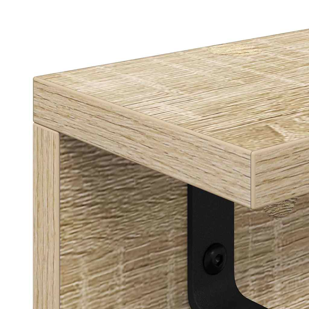 Porte-manteau mural Chêne sonoma 100 x 10.5 x 10.5 cm - XIOS