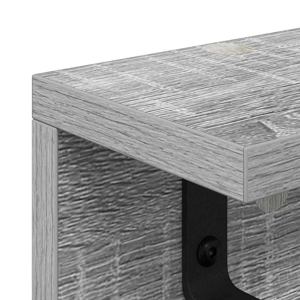 Porte-manteau mural Sonoma gris 100 x 10.5 x 10.5 cm - XIOS