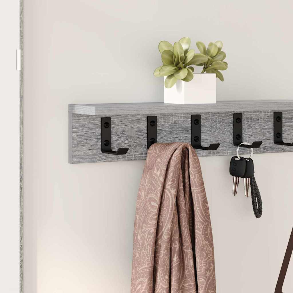 Porte-manteau mural Sonoma gris 100 x 10.5 x 10.5 cm - XIOS